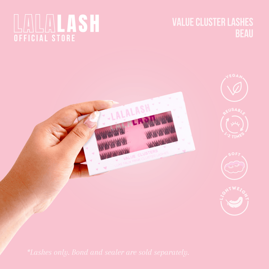 VALUE CLUSTER LASHES - BEAU (HIGH QUALITY CLUSTER LASHES FOR DIY LASHES, NATURAL CLUSTER LASHES)